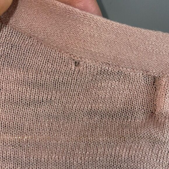 Skull Cashmere Short Sleeve Tee || SZ S || Blush - Picture 7 of 8